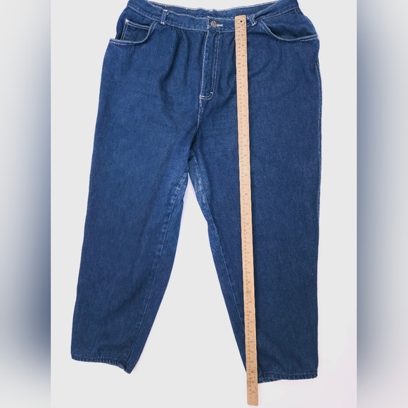 Gitano Vintage 80s Womens High Waisted Denim Jeans Size 38 Short Dark Wash - Picture 7 of 15